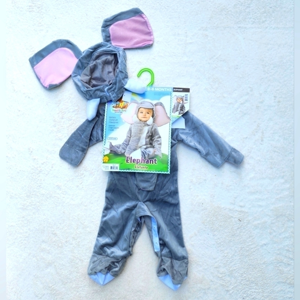 New infant baby boy or girl Halloween costume LITTLE ELEPHANT size 0/6 month